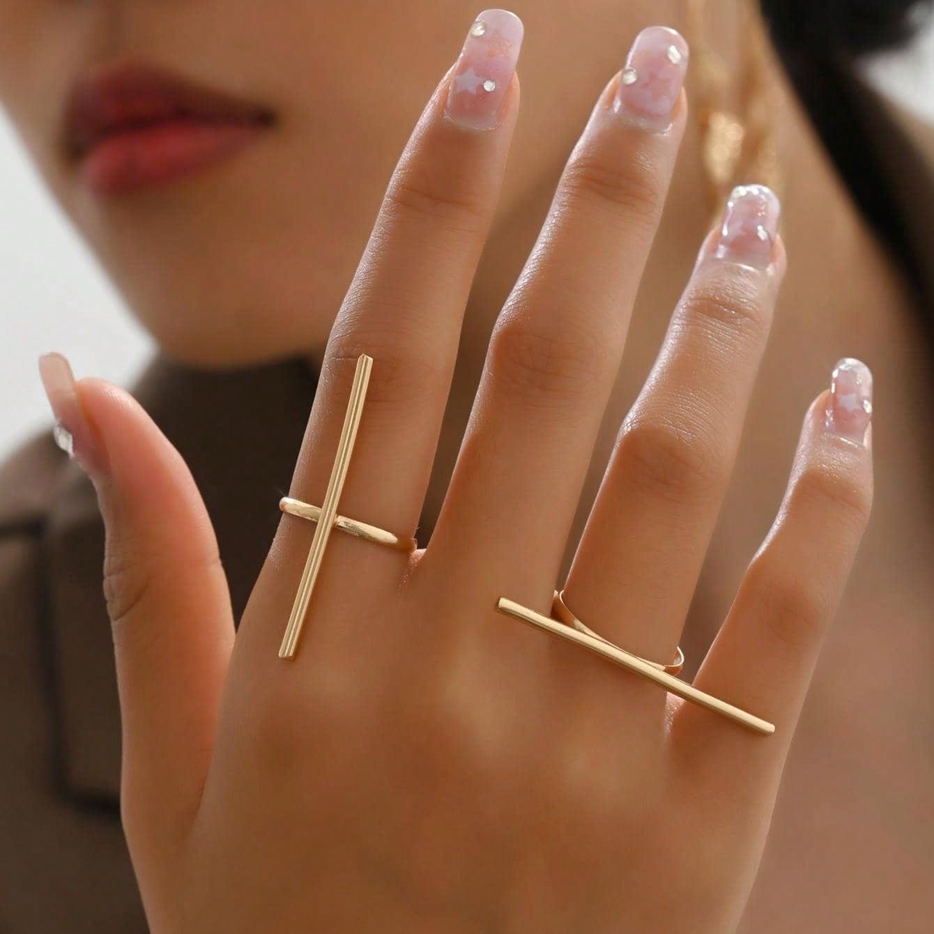 Minimalist Ring Set – 2 Adjustable Pieces