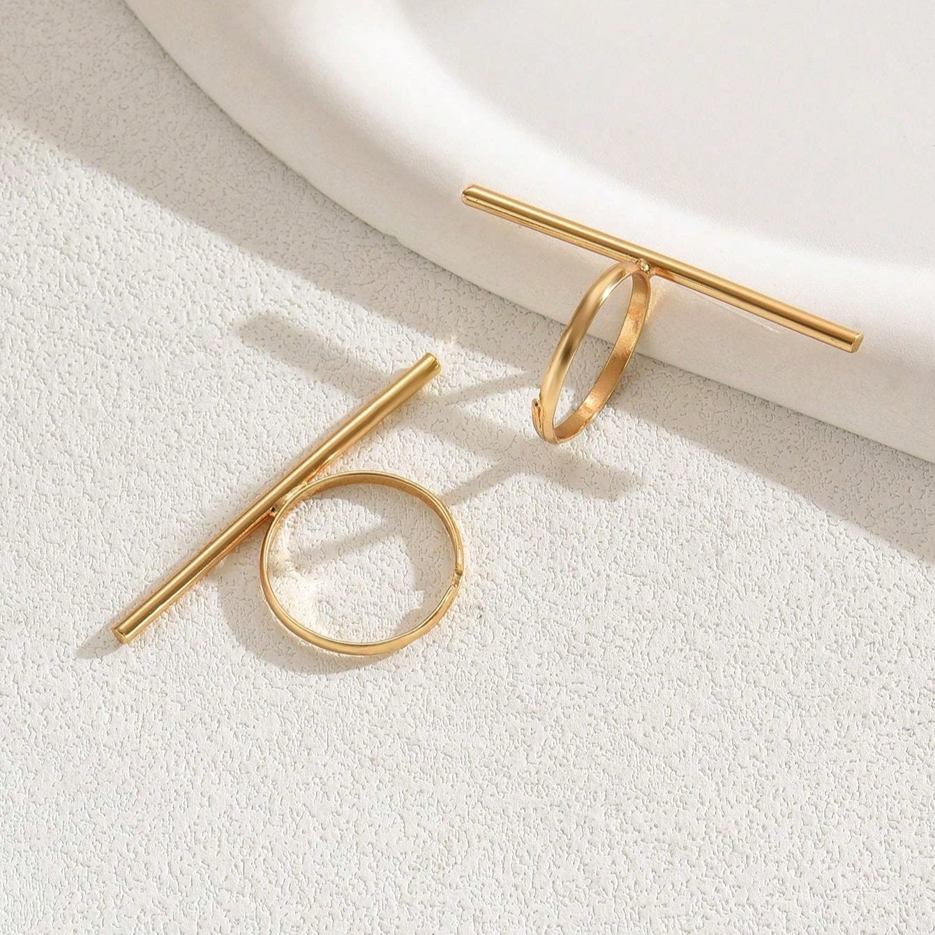 Minimalist Ring Set – 2 Adjustable Pieces